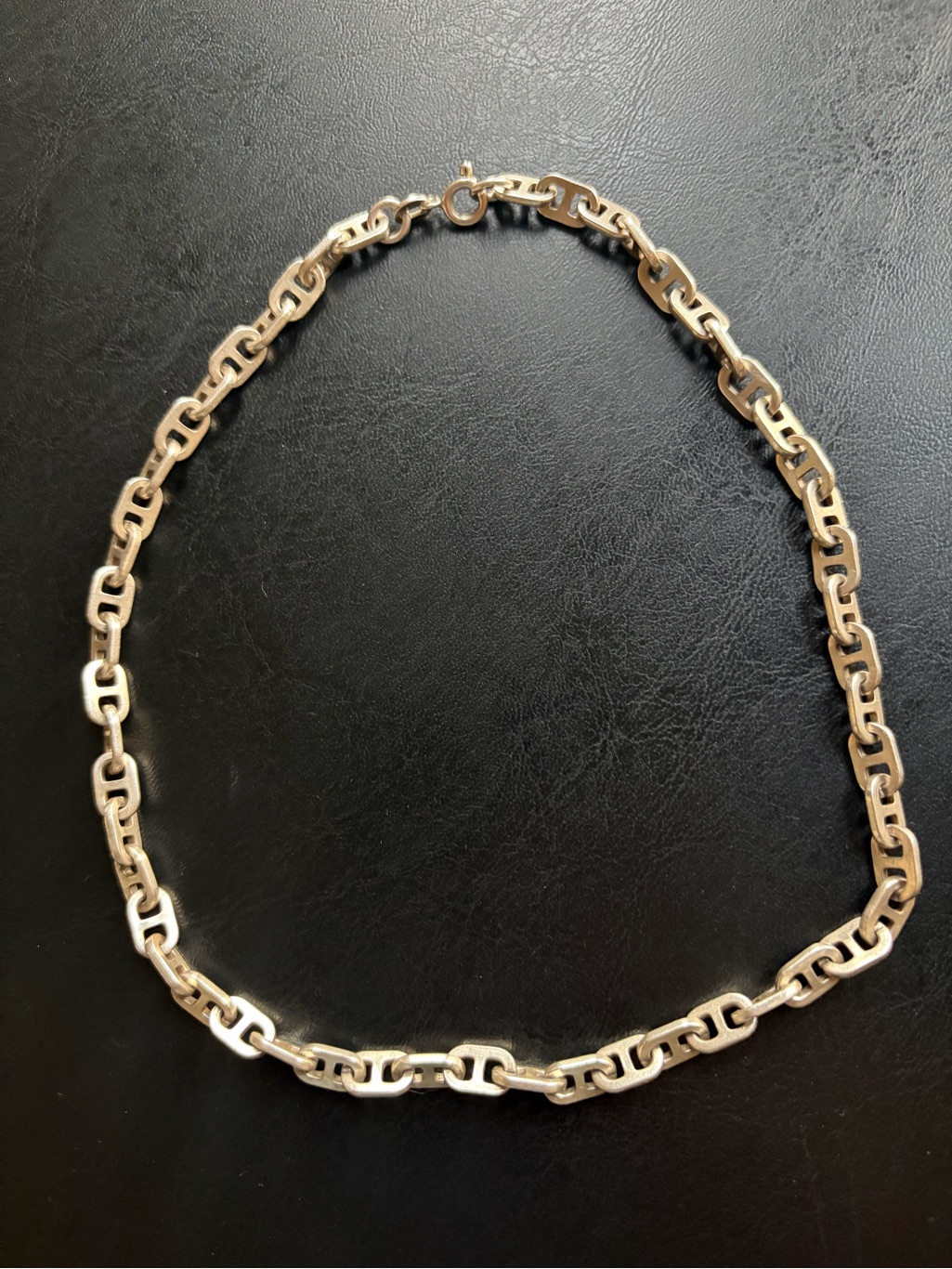 925 Italian Sterling Silver Mariner Chain Vintage